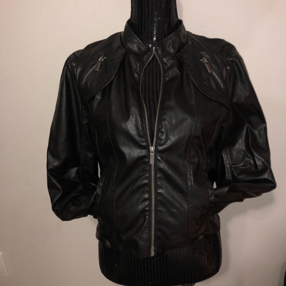 Faux Leather Jacket